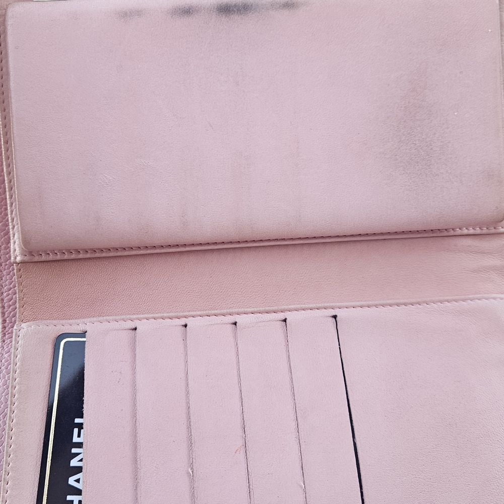 Chanel Pink Caviar Leather Kisslock Wallet - Picture 5 of 15